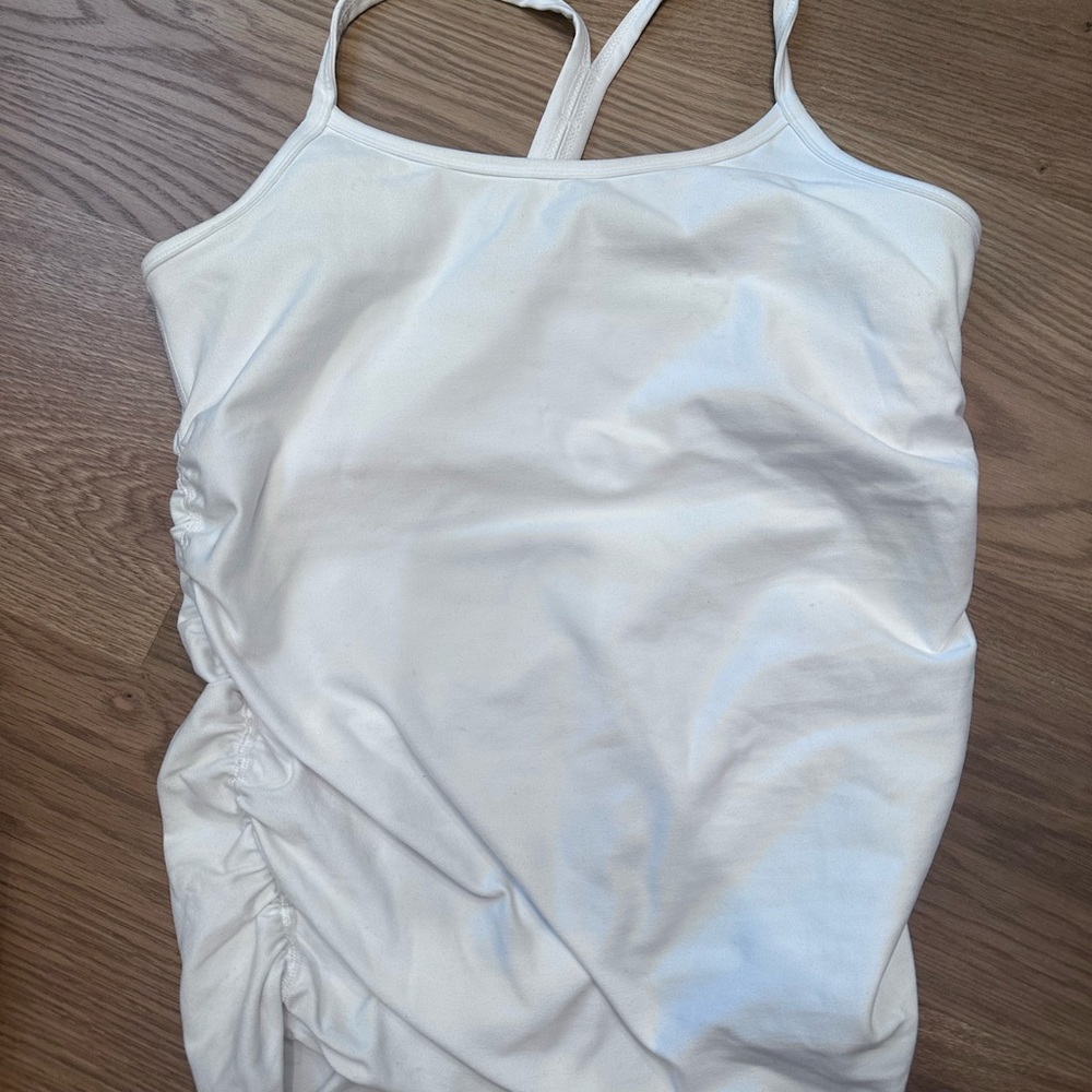 Beyond Yoga White Maternity Tank Top
